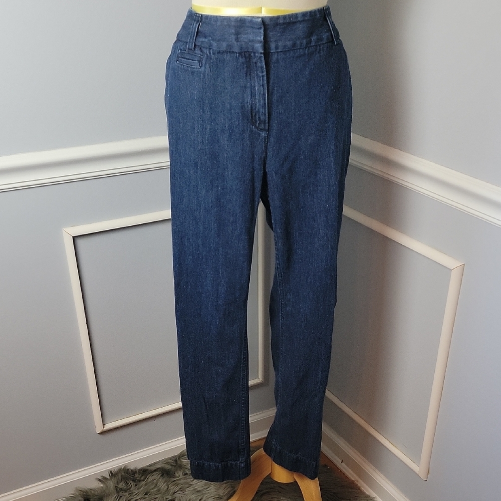 VAN HEUSEN Dark Wash Straight Leg Business Casual Preppy Trendy Trouser Jean 12S